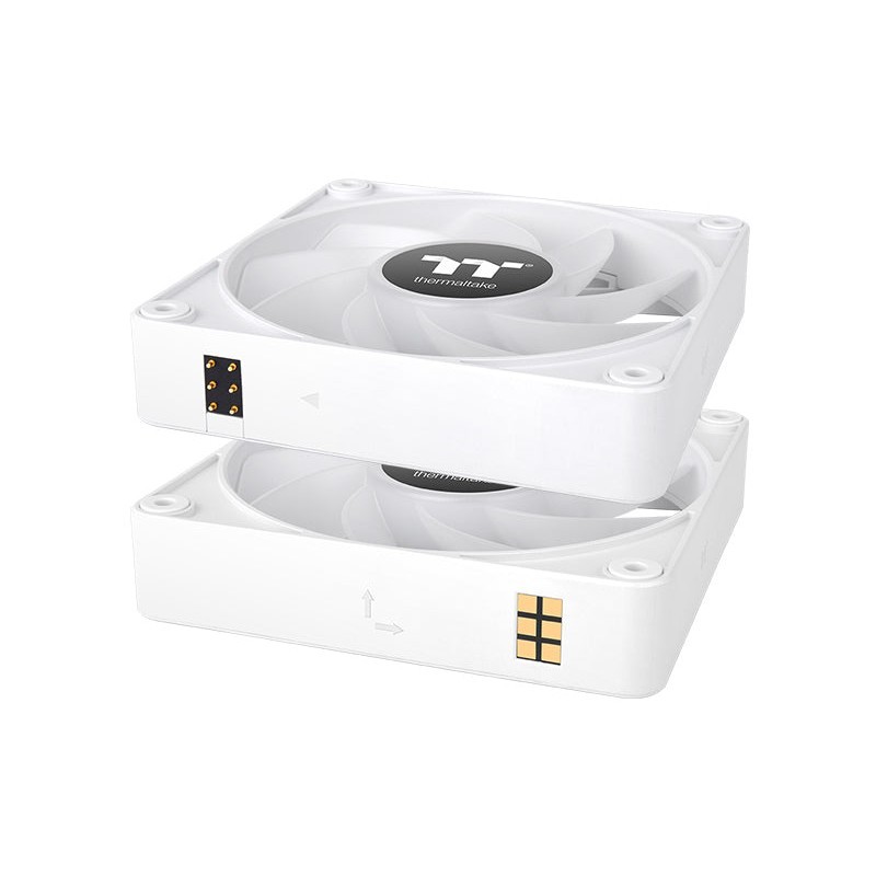 Buy 140mm Thermaltake CT140 EX Reverse ARGB Sync PC Cooling Fan White 3 Fan Pack... in Cyprus, Nicosia, Limassol, Larnaka, Pafos