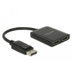 Buy DELOCK DisplayPort 1.4 Splitter - 1x DP to 2x HDMI MST - MST Hub in Cyprus, Nicosia, Limassol, Larnaka, Pafos