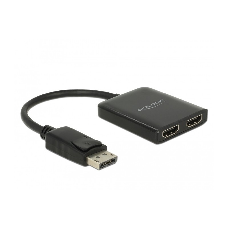 Buy DELOCK DisplayPort 1.4 Splitter - 1x DP to 2x HDMI MST - MST Hub in Cyprus, Nicosia, Limassol, Larnaka, Pafos