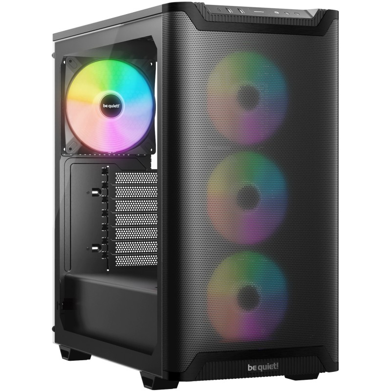 Be quiet! Pure Base 501 LX Black Mid-Tower ATX Case w/ 4 ARGB Fans (Boxed) — Buy in Cyprus with Fast Delivery