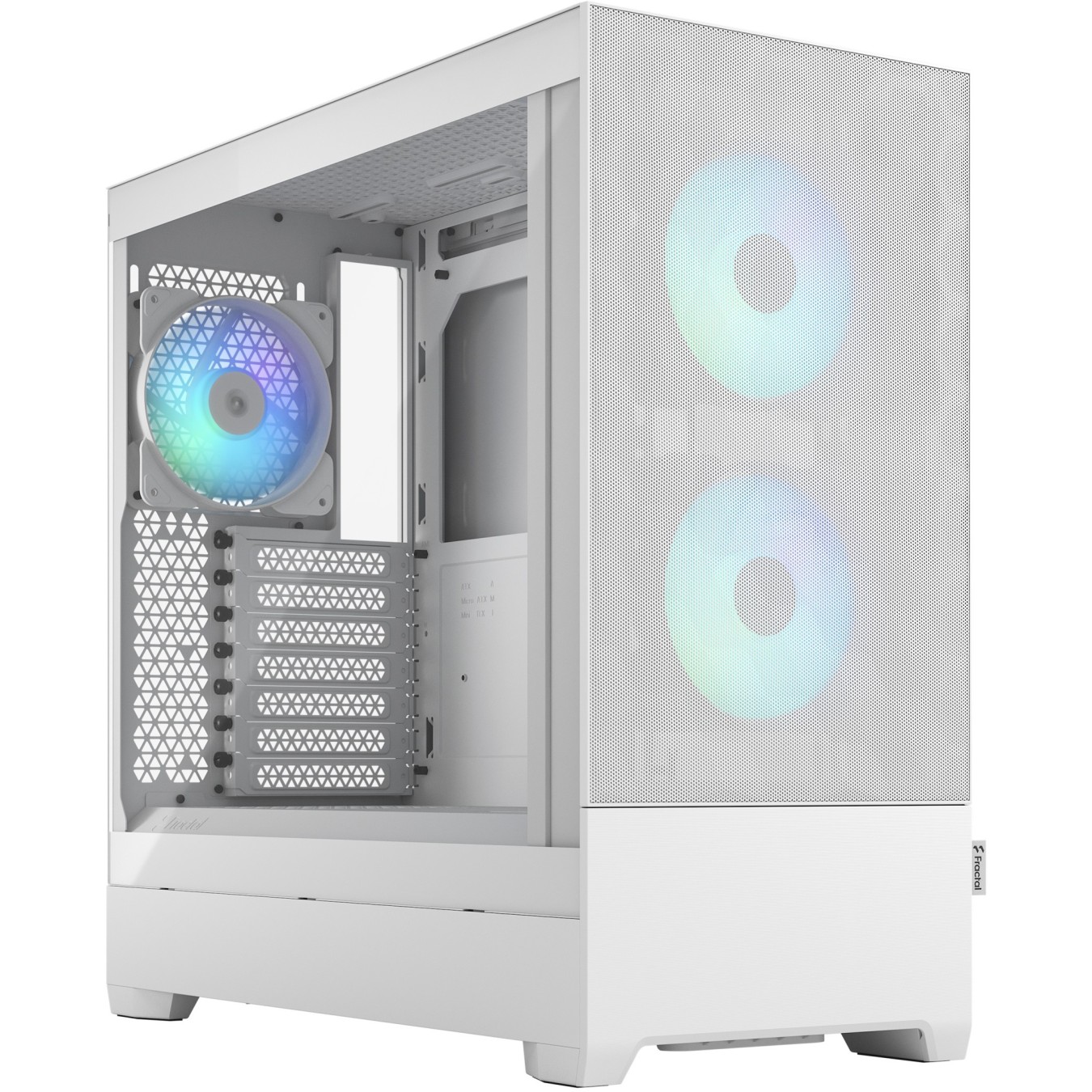 Fractal Design Pop Air RGB White Window - Midi Tower PC Case, ARGB Front Fans — Buy in Cyprus with Fast Delivery