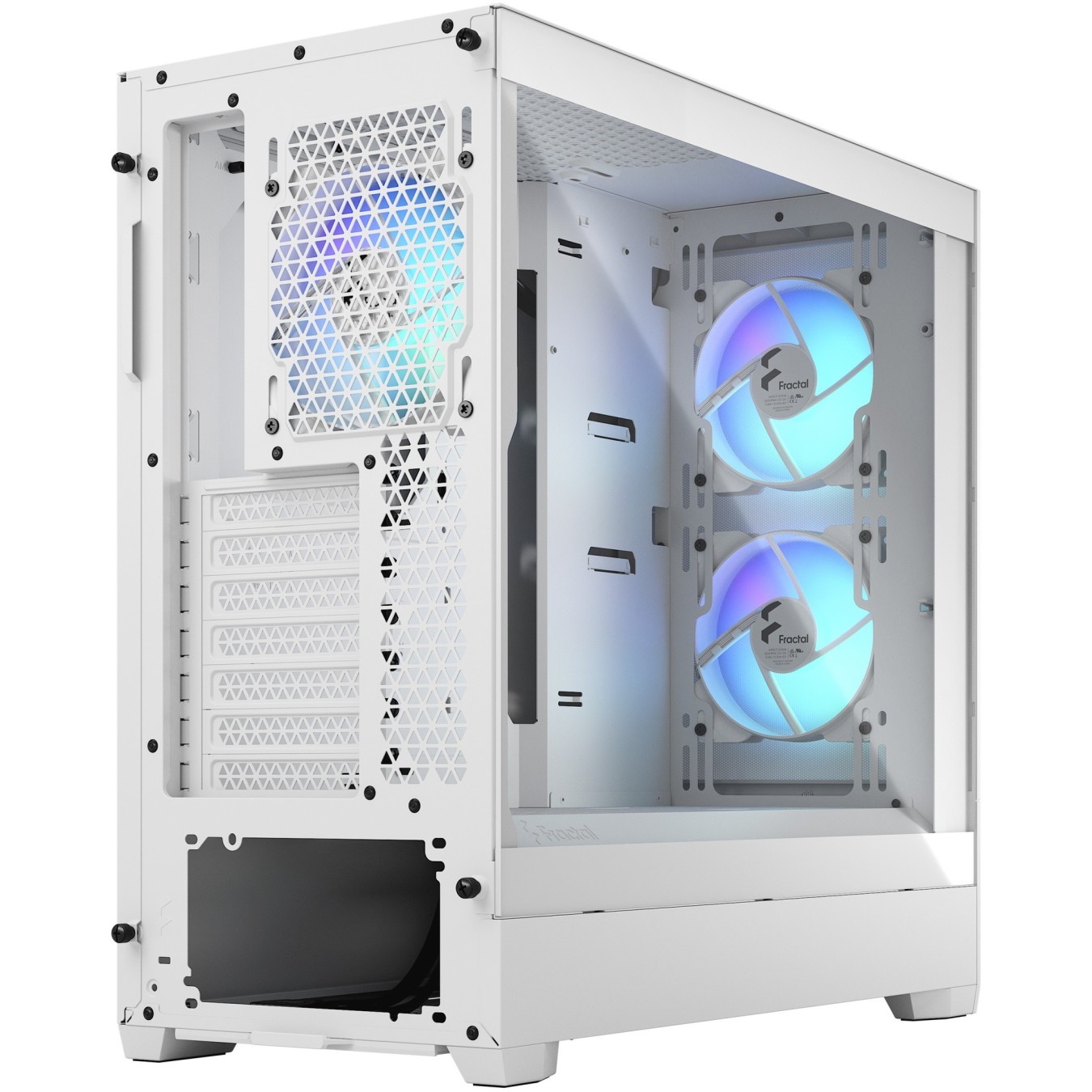 Fractal Design Pop Air RGB White Window - Midi Tower PC Case, ARGB Front Fans — Buy in Cyprus with Fast Delivery
