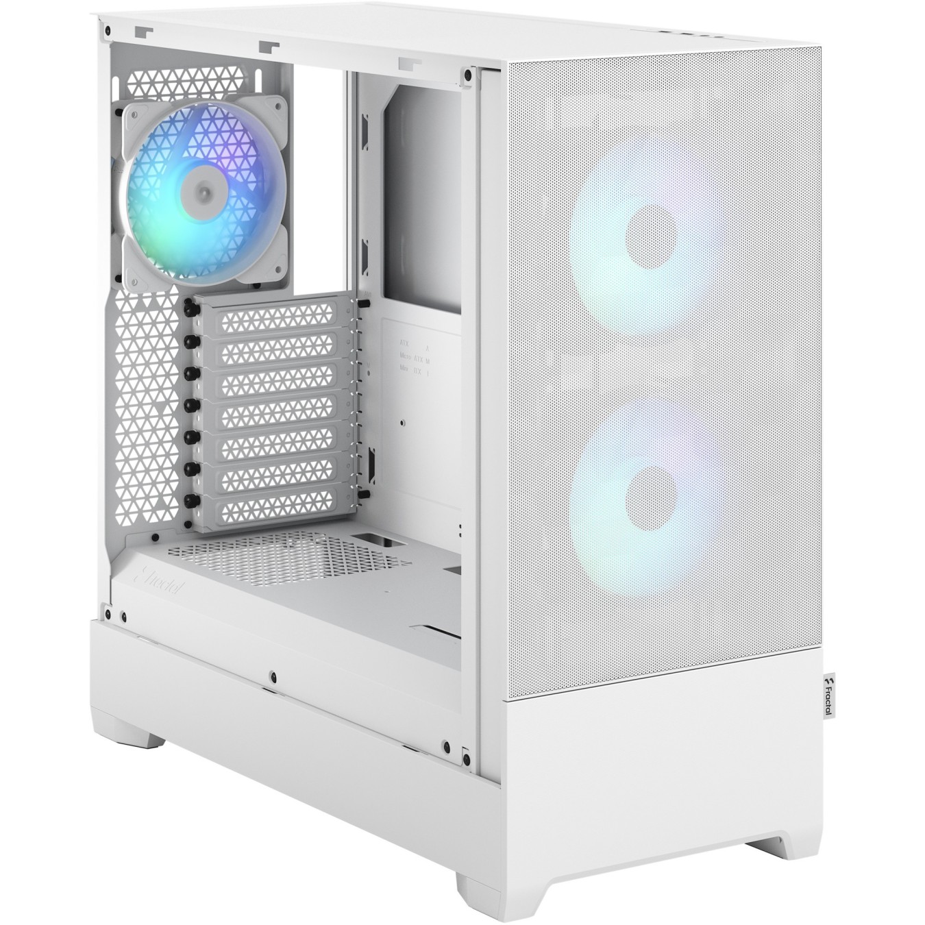 Fractal Design Pop Air RGB White Window - Midi Tower PC Case, ARGB Front Fans — Buy in Cyprus with Fast Delivery