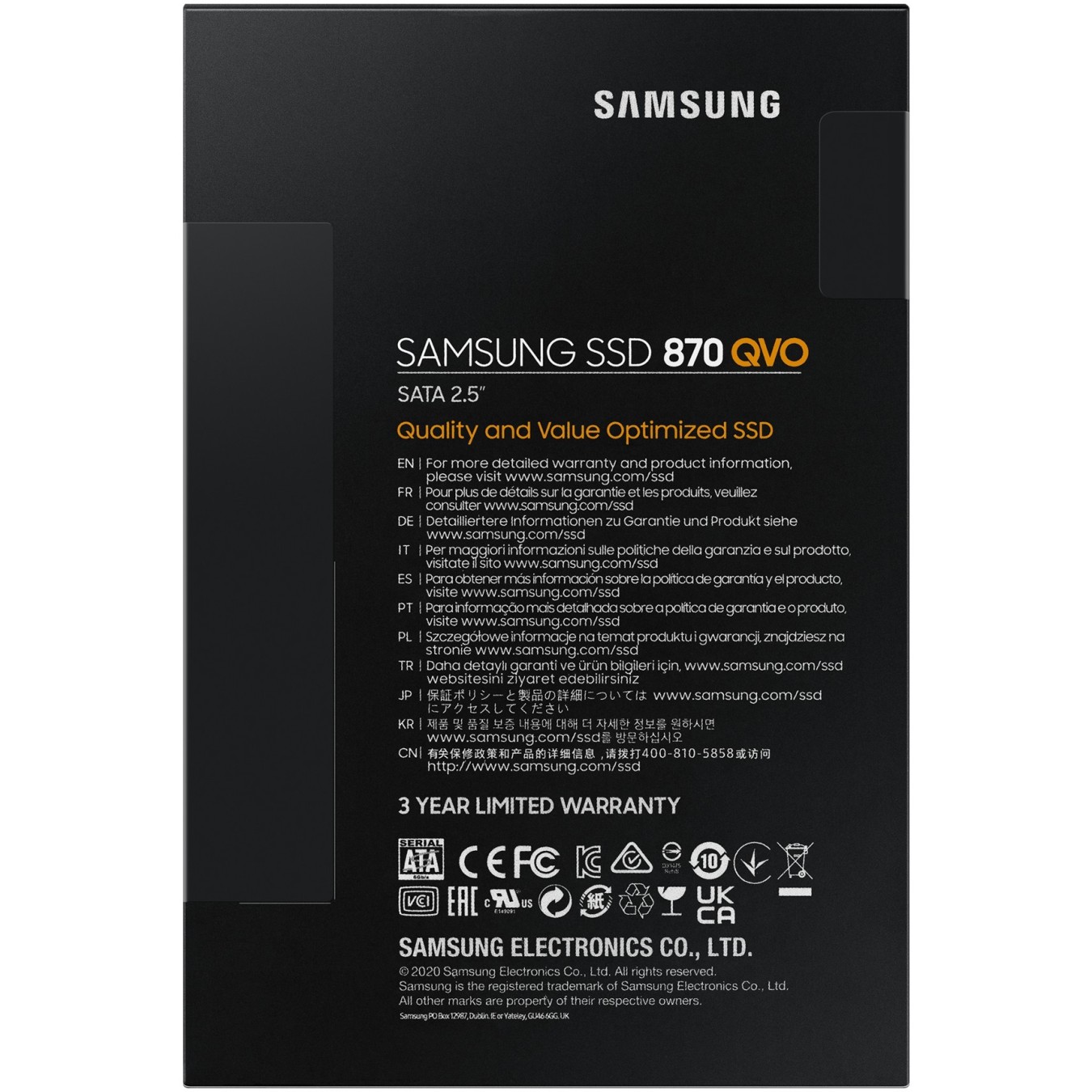 Samsung 870 QVO Retail - 870 QVO - 2TB, 2.5-inch SATA SSD — Buy in Cyprus with Fast Delivery