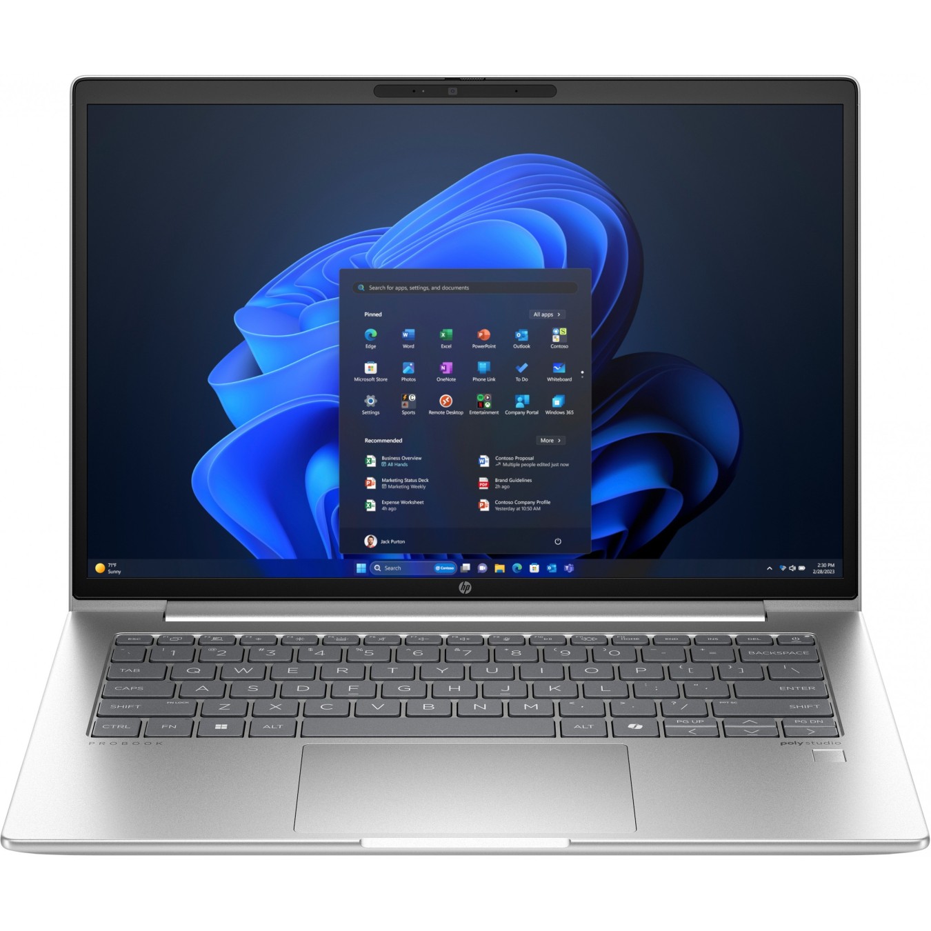 HP ProBook 445 G11 - Ryzen 5 7535U, 14-inch WUXGA, 8GB RAM, 256GB SSD, Windows 11 Pro, 1-Year Warranty (DE)