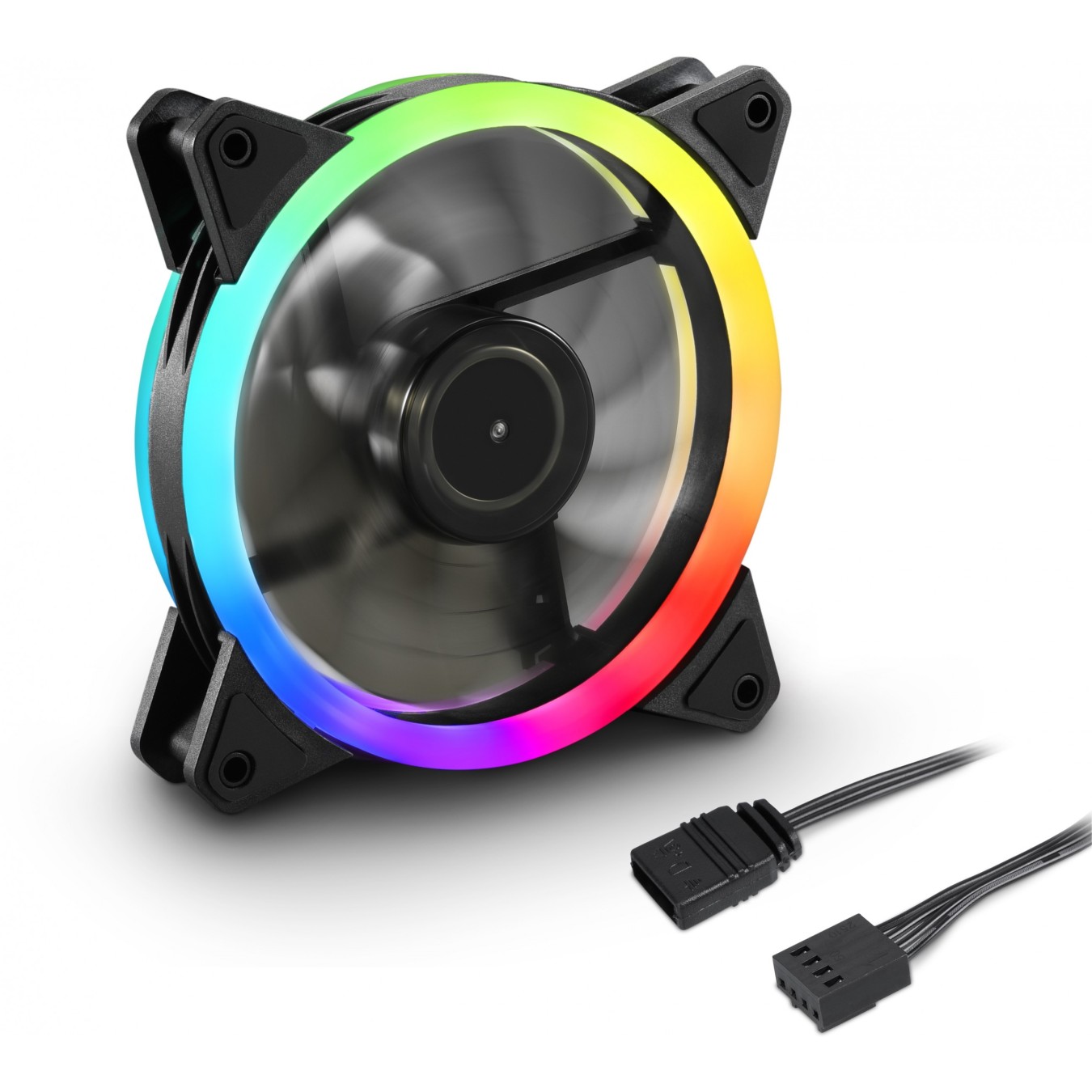 120mm Sharkoon SHARK Blades PWM RGB Fan - Black — Buy in Cyprus with Fast Delivery