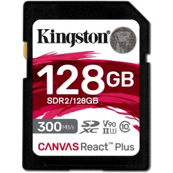 Buy Kingston Canvas React Plus SDXC 128GB - V90 (300MB/s) in Cyprus, Nicosia, Limassol, Larnaka, Pafos