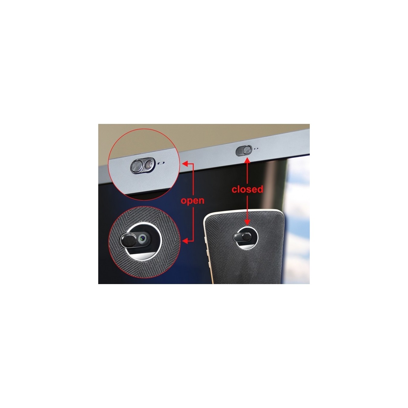 DELOCK Webcam Cover for Laptop, Tablet, and Smartphone - 3 pcs — Buy in Cyprus with Fast Delivery