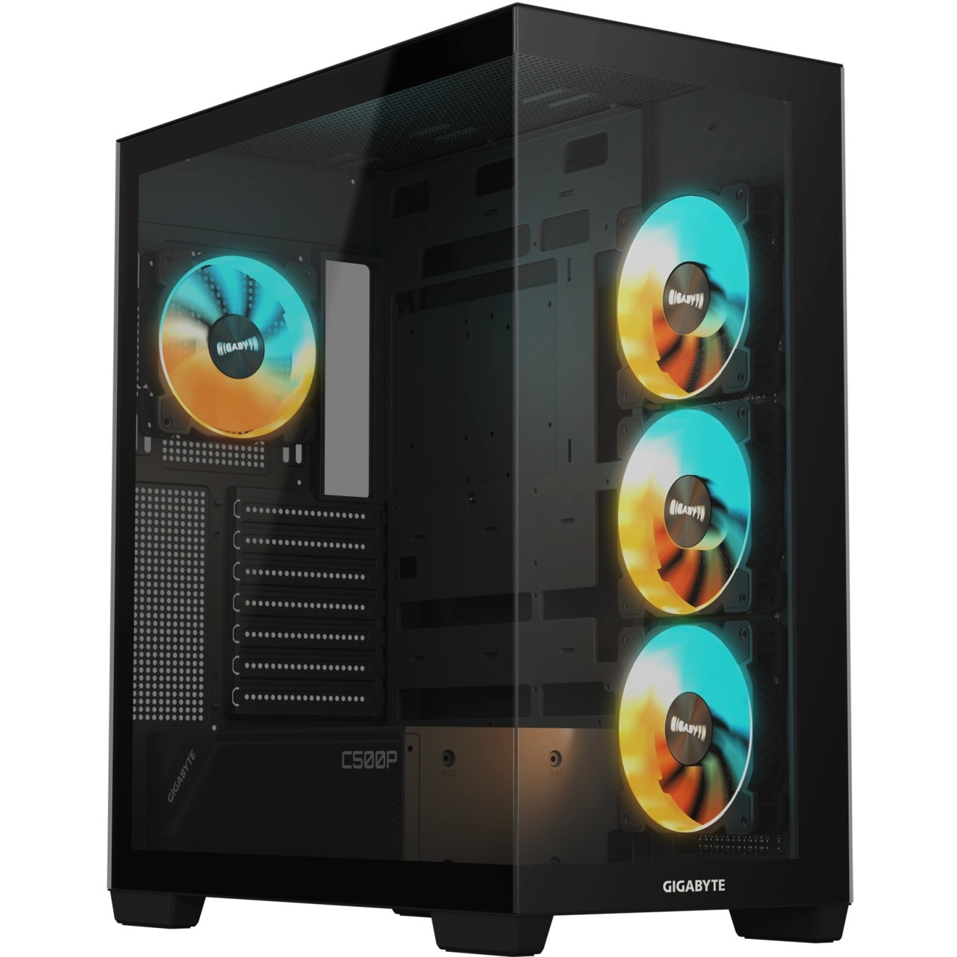Midi GIGABYTE GB-C500P ST RGB Black - GB-C500P - Black RGB — Buy in Cyprus with Fast Delivery