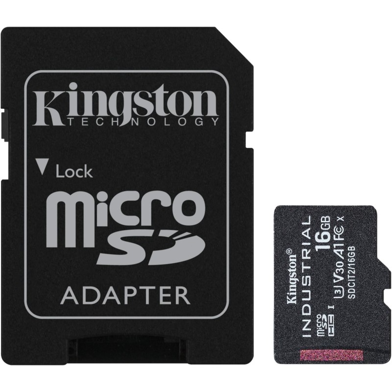 Buy Kingston Industrial microSD Card 16GB - Adapter Included in Cyprus, Nicosia, Limassol, Larnaka, Pafos