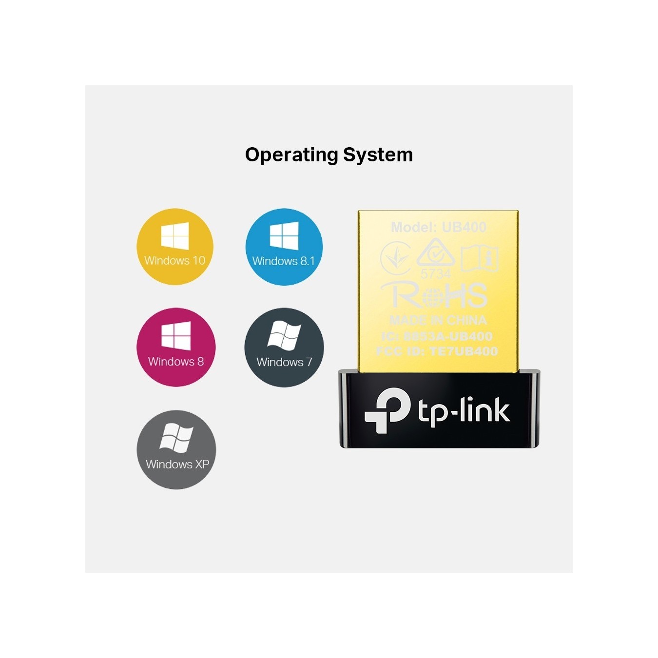 TP-LINK UB400 - UB400 - USB Type-A Bluetooth Dongle - Black — Buy in Cyprus with Fast Delivery