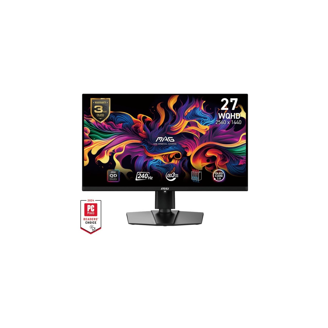MSI MAG Monitor - 271QPXDE - 27in QD-OLED Flat TFT, E2 — Buy in Cyprus with Fast Delivery
