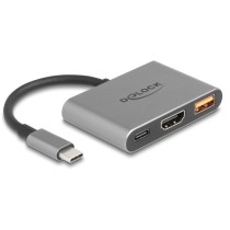 Delock USB-C to HDMI 4K30Hz Adapter - USB-A Port, USB-C PD 90 W — Buy in Cyprus with Fast Delivery