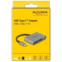 Delock USB-C to HDMI 4K30Hz Adapter - USB-A Port, USB-C PD 90 W — Buy in Cyprus with Fast Delivery