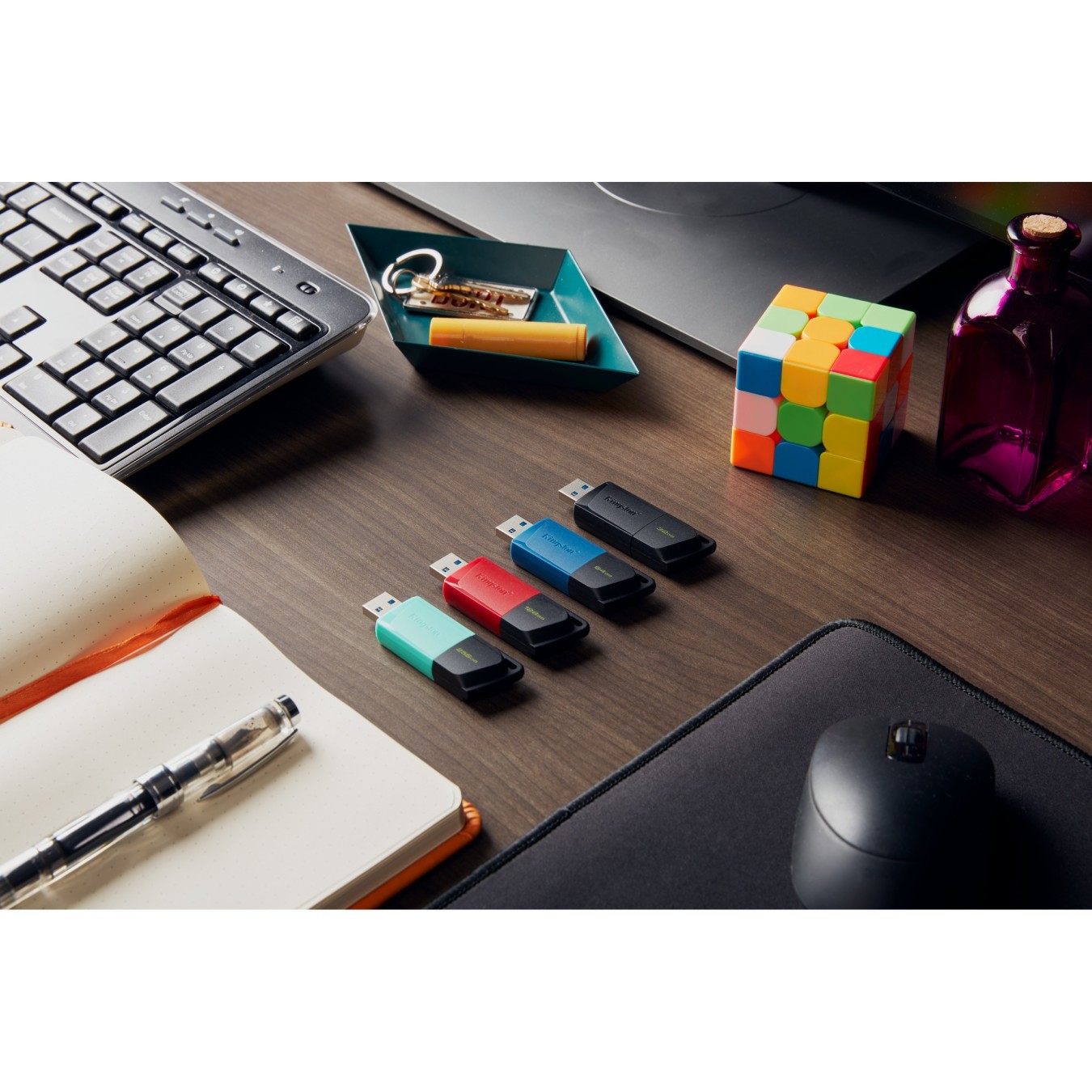 STICK 64GB USB 3.2 Kingston DataTraveler Exodia - DataTraveler Exodia - 2-Pack Black/Blue — Buy in Cyprus with Fast Delivery