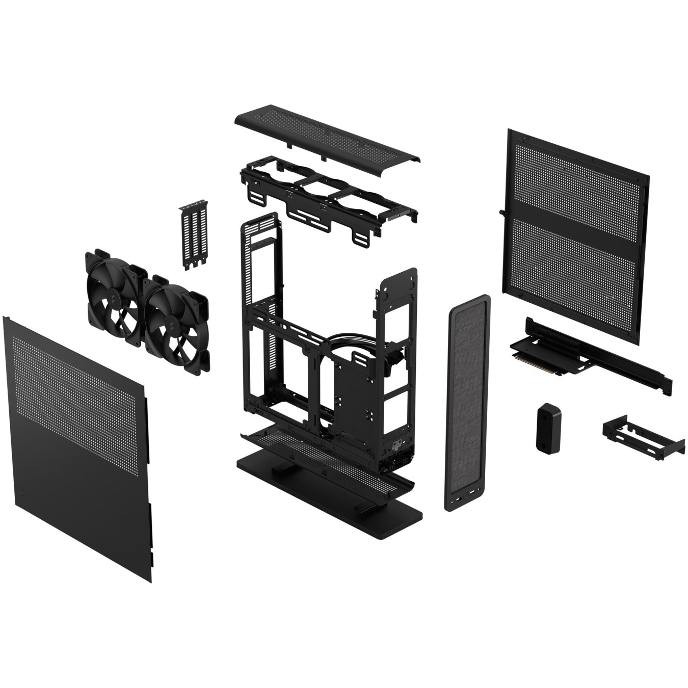 Fractal Design Ridge FD-C-RID1N-11 Mini ITX Case – 12.6L SFF Black | Armenius Store