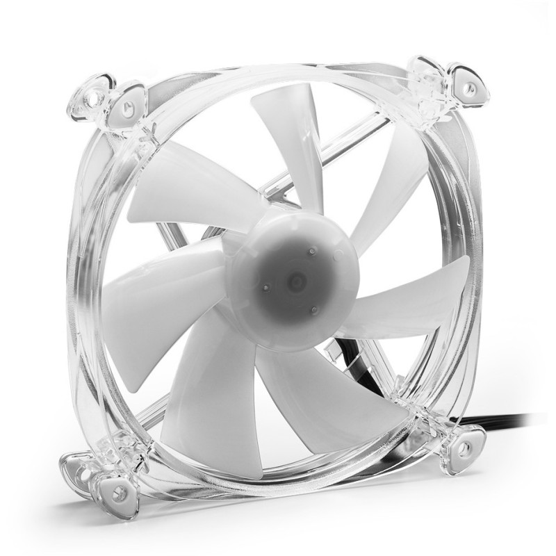 Buy Sharkoon SHARK Disc PWM RGB Fan - SHARK Disc - 120 mm, Transparent in Cyprus, Nicosia, Limassol, Larnaka, Pafos