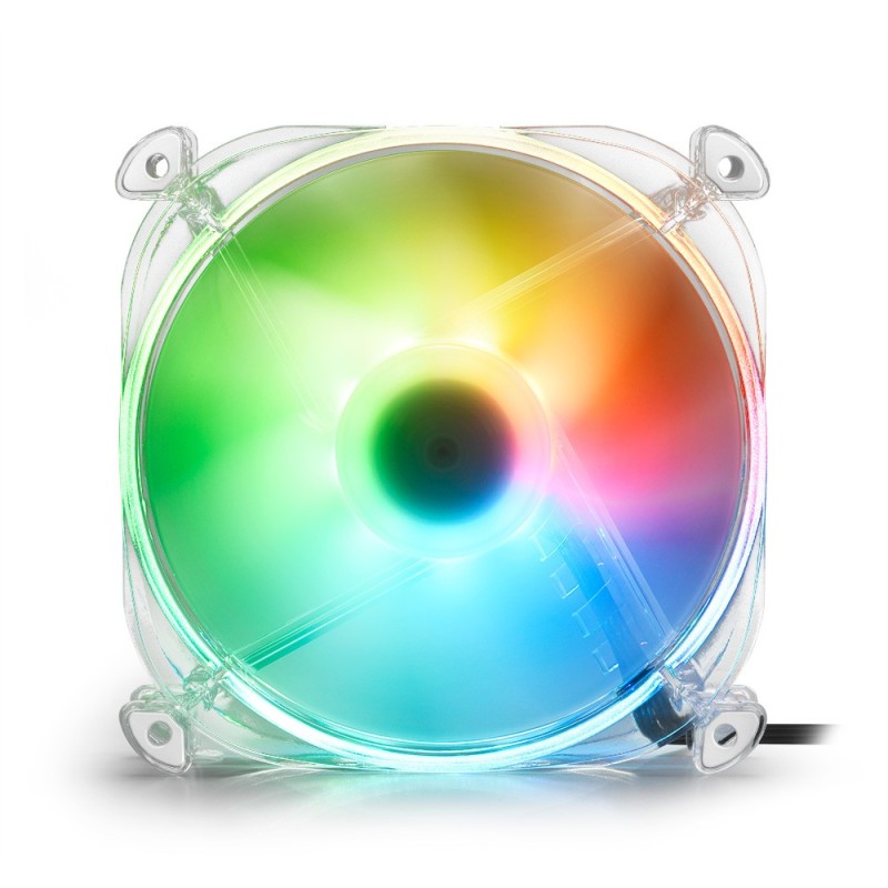 Buy Sharkoon SHARK Disc PWM RGB Fan - SHARK Disc - 120 mm, Transparent in Cyprus, Nicosia, Limassol, Larnaka, Pafos