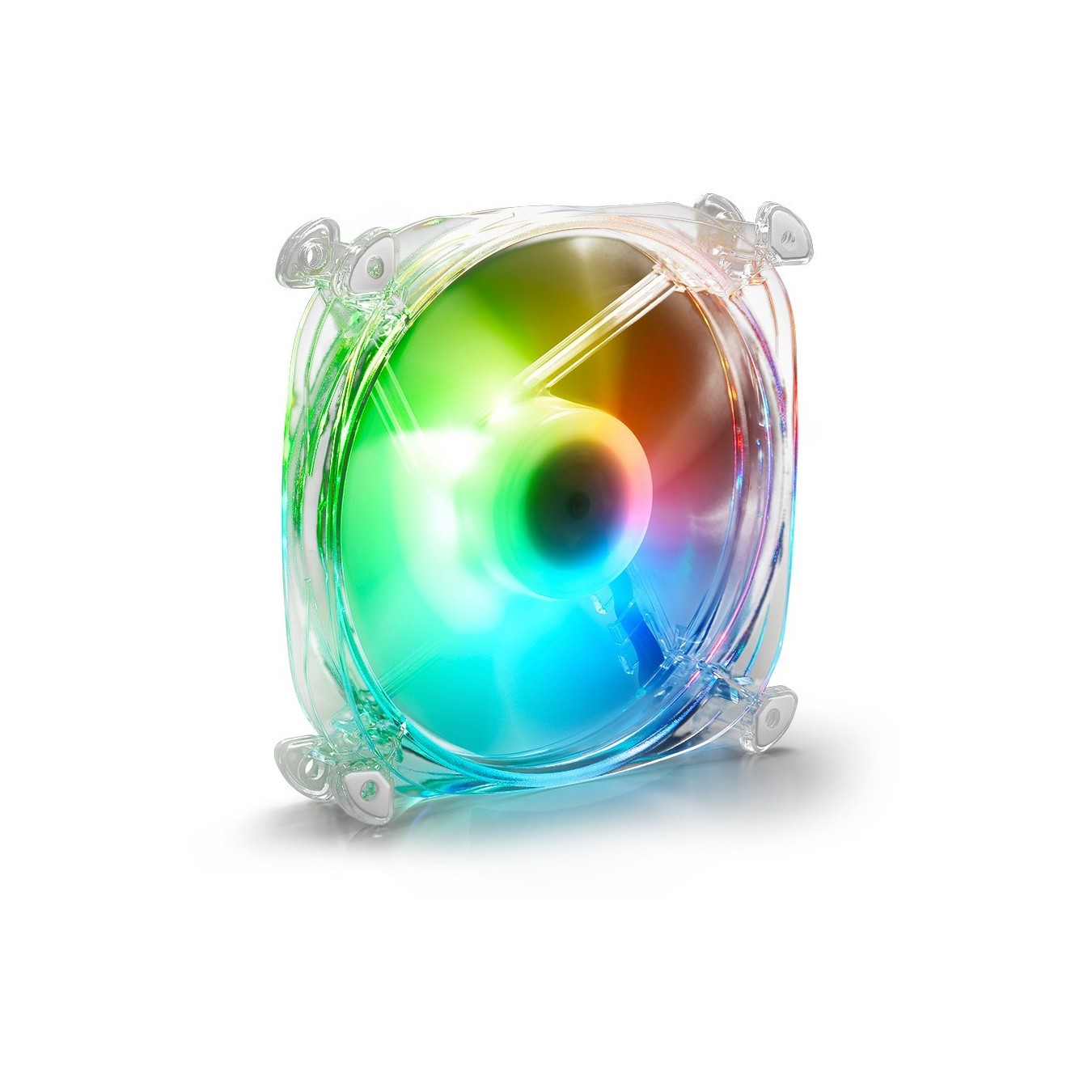 Sharkoon SHARK Disc PWM RGB Fan - SHARK Disc - 120 mm, Transparent — Buy in Cyprus with Fast Delivery
