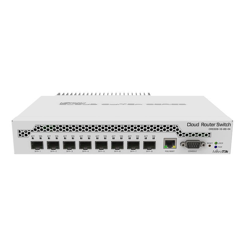 Buy 9P MikroTik CRS309-1G-8S+ SFP+ POE M RM - CRS309-1G-8S+ - Rackmount, 9-port,... in Cyprus, Nicosia, Limassol, Larnaka, Pafos