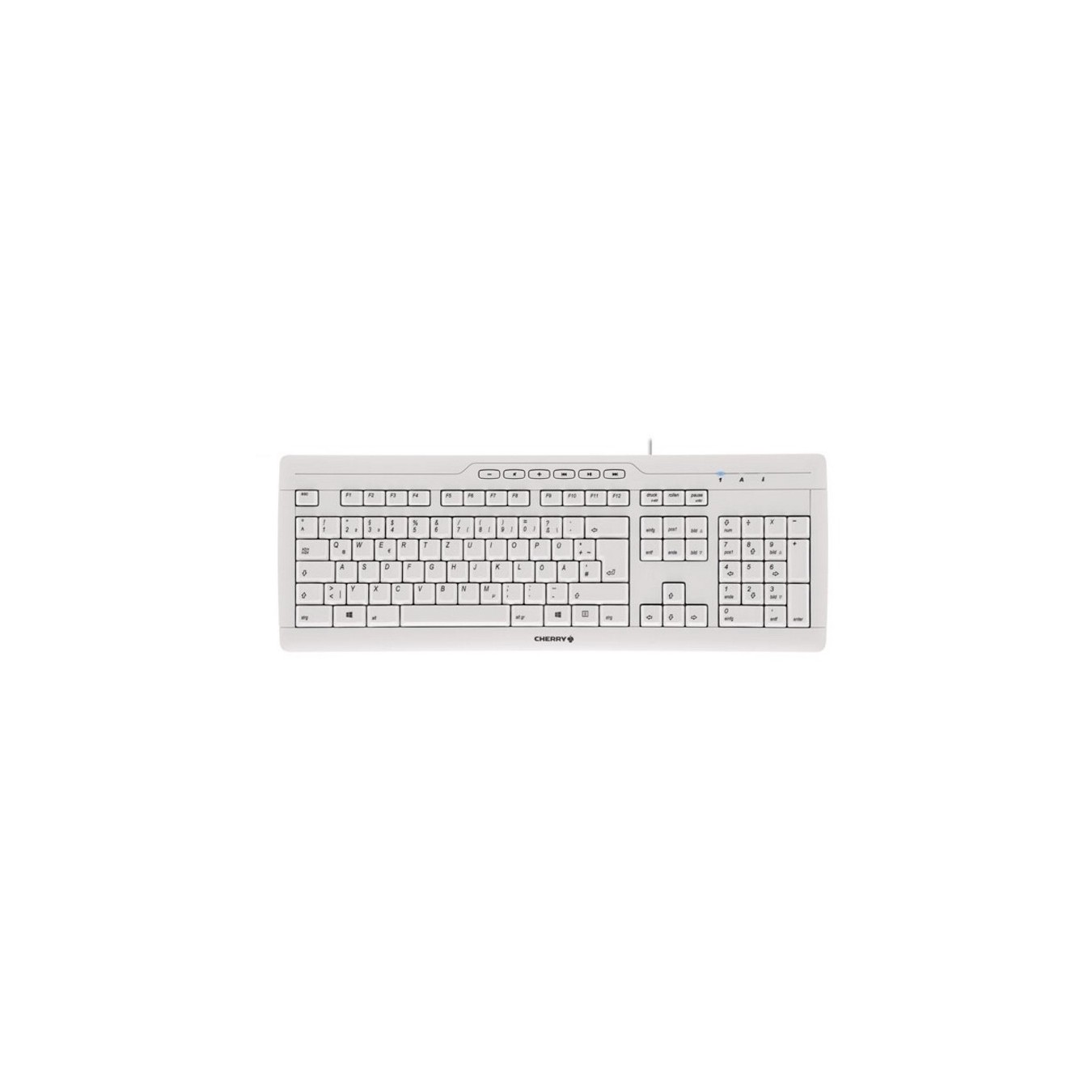CHERRY TAS STREAM - 3.0 - (Grey, Swiss Layout Keyboard) — Buy in Cyprus with Fast Delivery