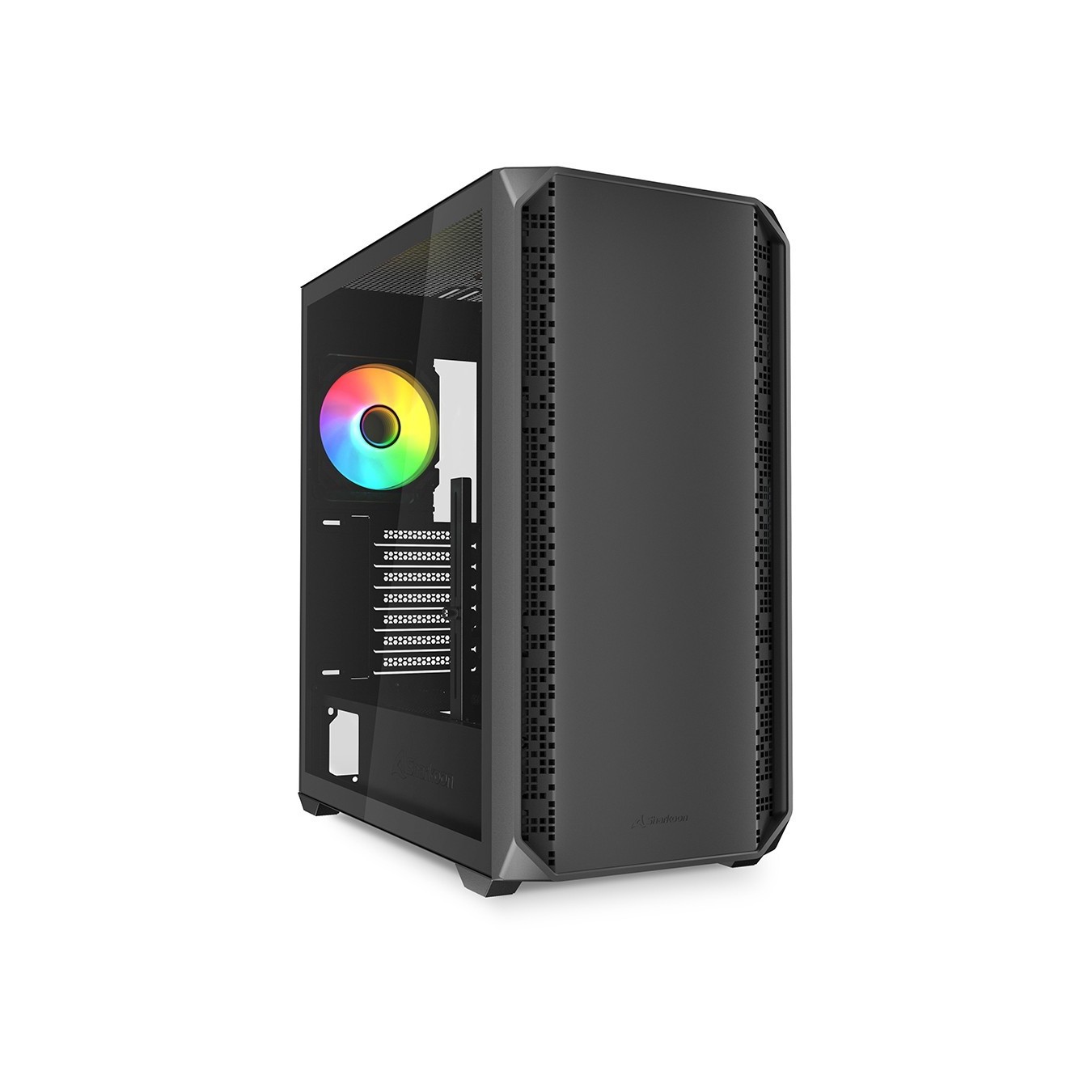 Sharkoon AK2 RGB ATX 1xGlas Black - AK2 - (Black, Glass Panel, ATX Mid Tower) — Buy in Cyprus with Fast Delivery