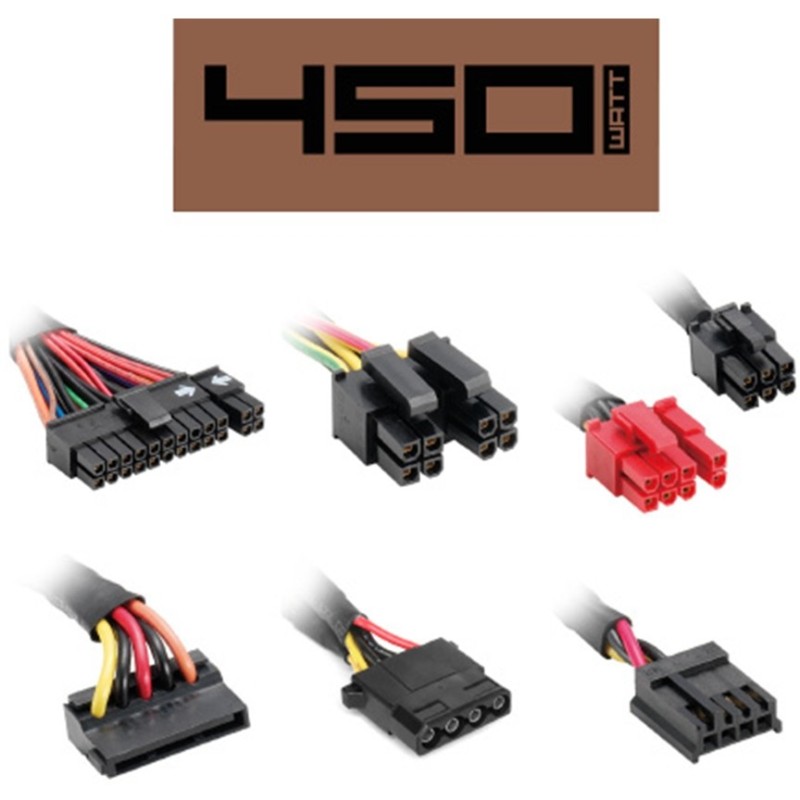 Buy Sharkoon SilentStorm SFX Bronze 450W - Black in Cyprus, Nicosia, Limassol, Larnaka, Pafos