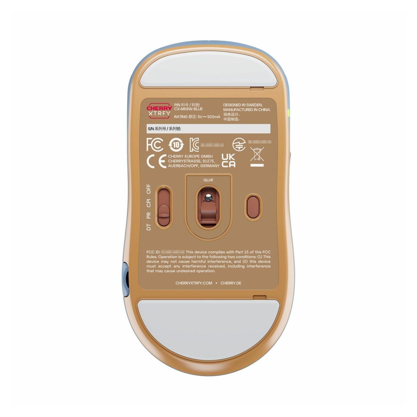 Cherry Xtrfy Wireless Mouse - M68 - Blue — Buy in Cyprus with Fast Delivery