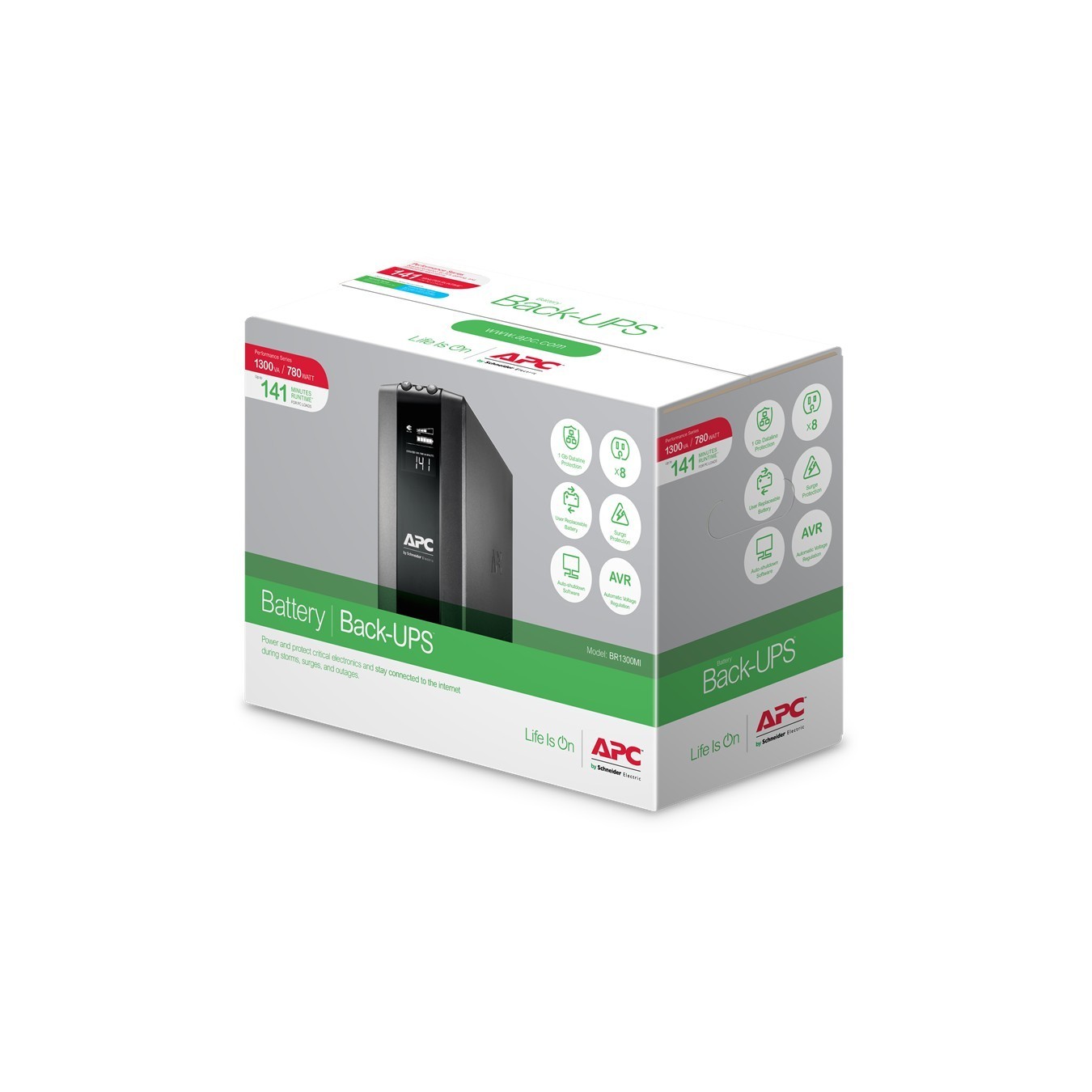 APC Back-UPS Pro BR1300 - BR1300 - Line-Interactive 1300VA 780W — Buy in Cyprus with Fast Delivery