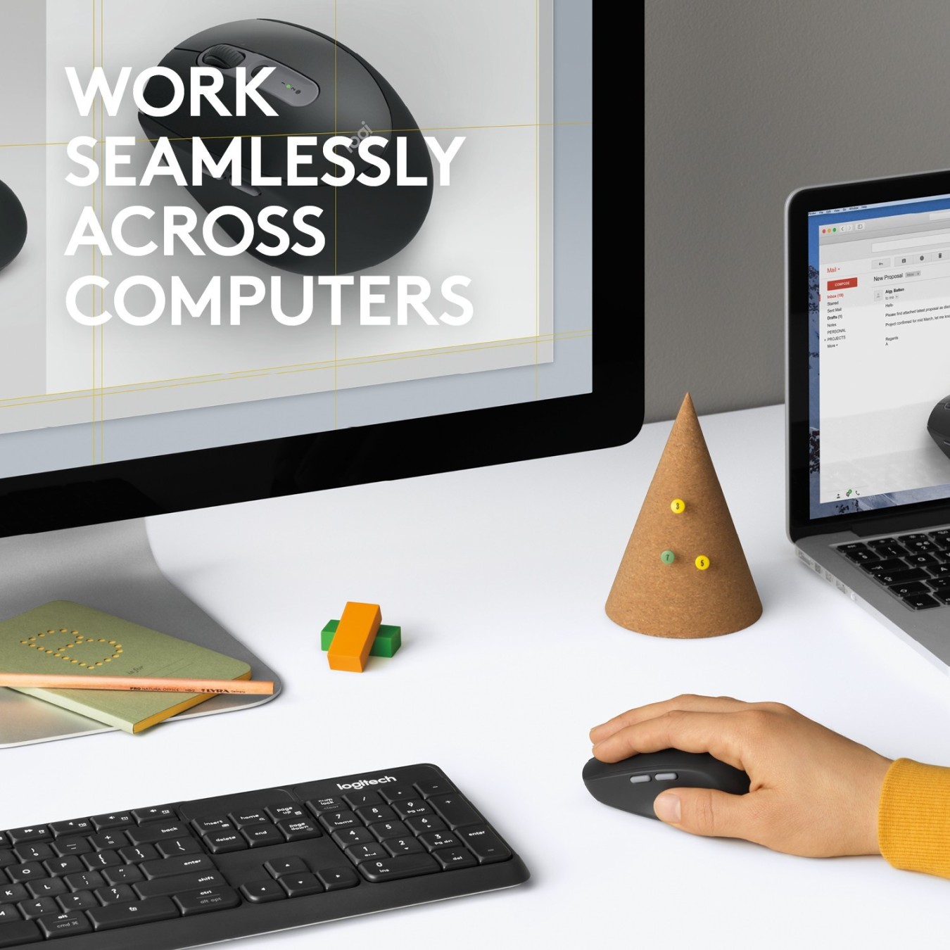 Logitech M590 Silent Wireless Mouse Graphite - M590 - Graphite, Silent, Optical, Bluetooth — Buy in Cyprus with Fast Delivery