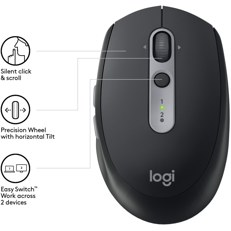 Buy Logitech M590 Silent Wireless Mouse Graphite - M590 - Graphite, Silent, Opti... in Cyprus, Nicosia, Limassol, Larnaka, Pafos