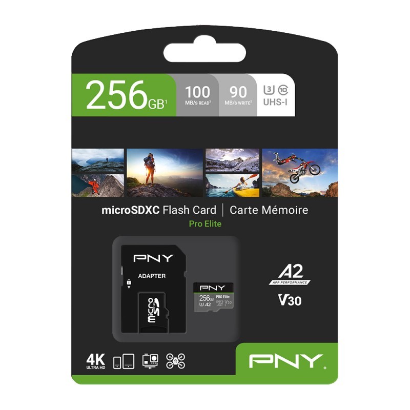 Buy PNY Pro Elite MicroSDXC Card 256GB - U3, 100/90 MB/s in Cyprus, Nicosia, Limassol, Larnaka, Pafos