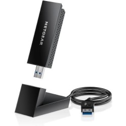 Buy NETGEAR WL-USB A8000-100PES AXE3000 - USB 3.0 WiFi 6E Adapter (Black) in Cyprus, Nicosia, Limassol, Larnaka, Pafos