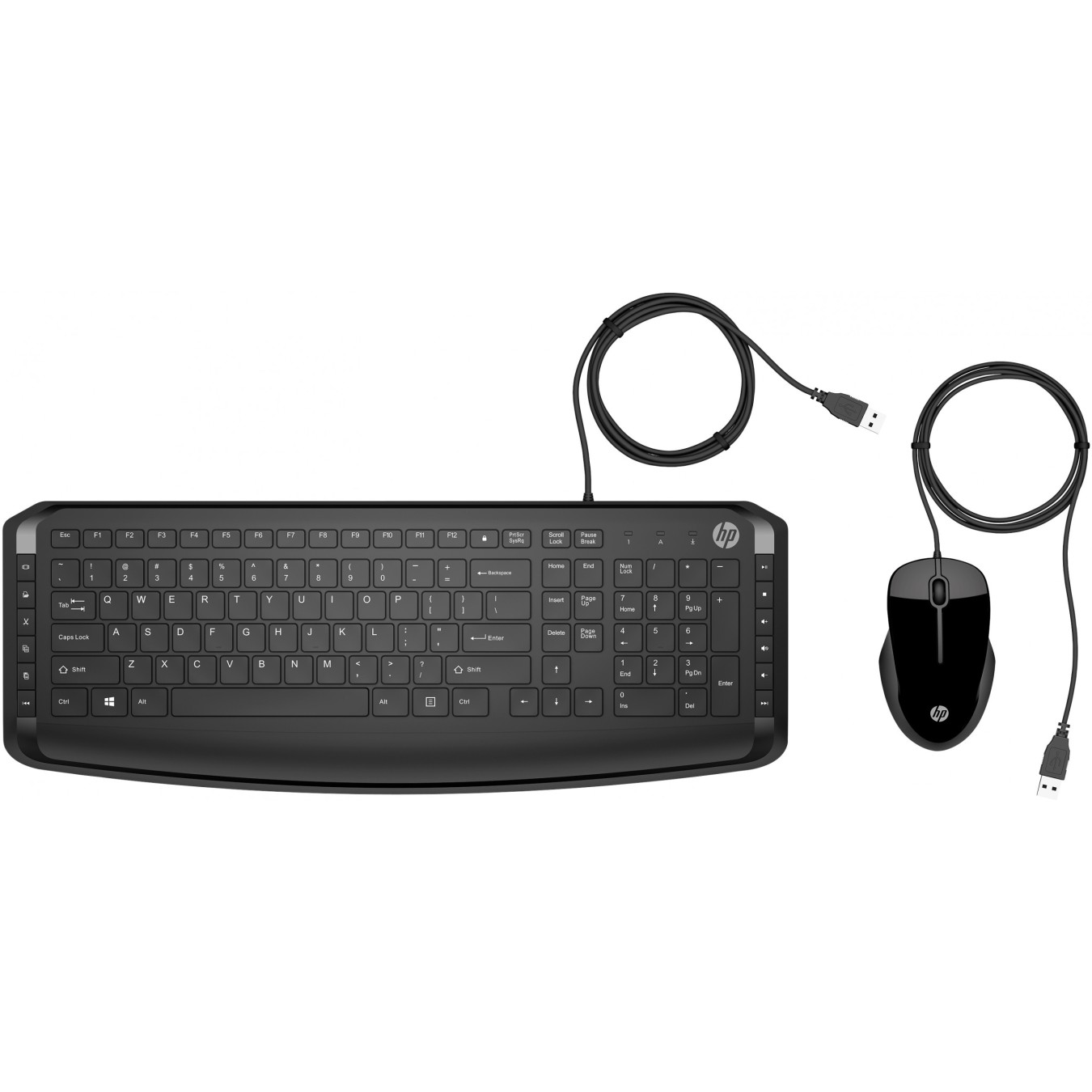 HP Pavilion Keyboard and Mouse - 200 GR (P) - 100% Full-Size Keyboard, Wired USB, Windows legends