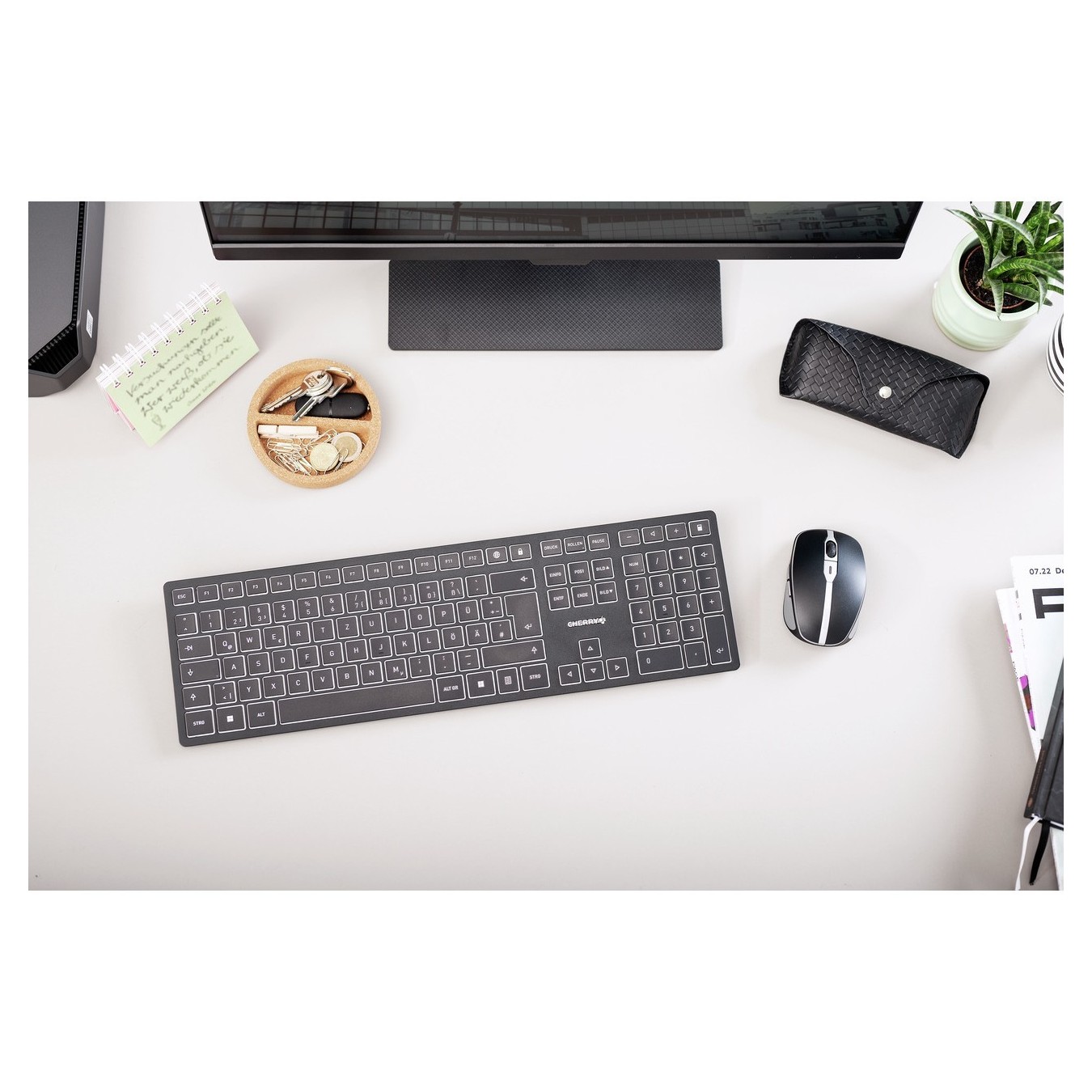 Cherry KW 9100 SLIM US-ENG KEYBOARD - 9100 - US layout, slim profile — Buy in Cyprus with Fast Delivery