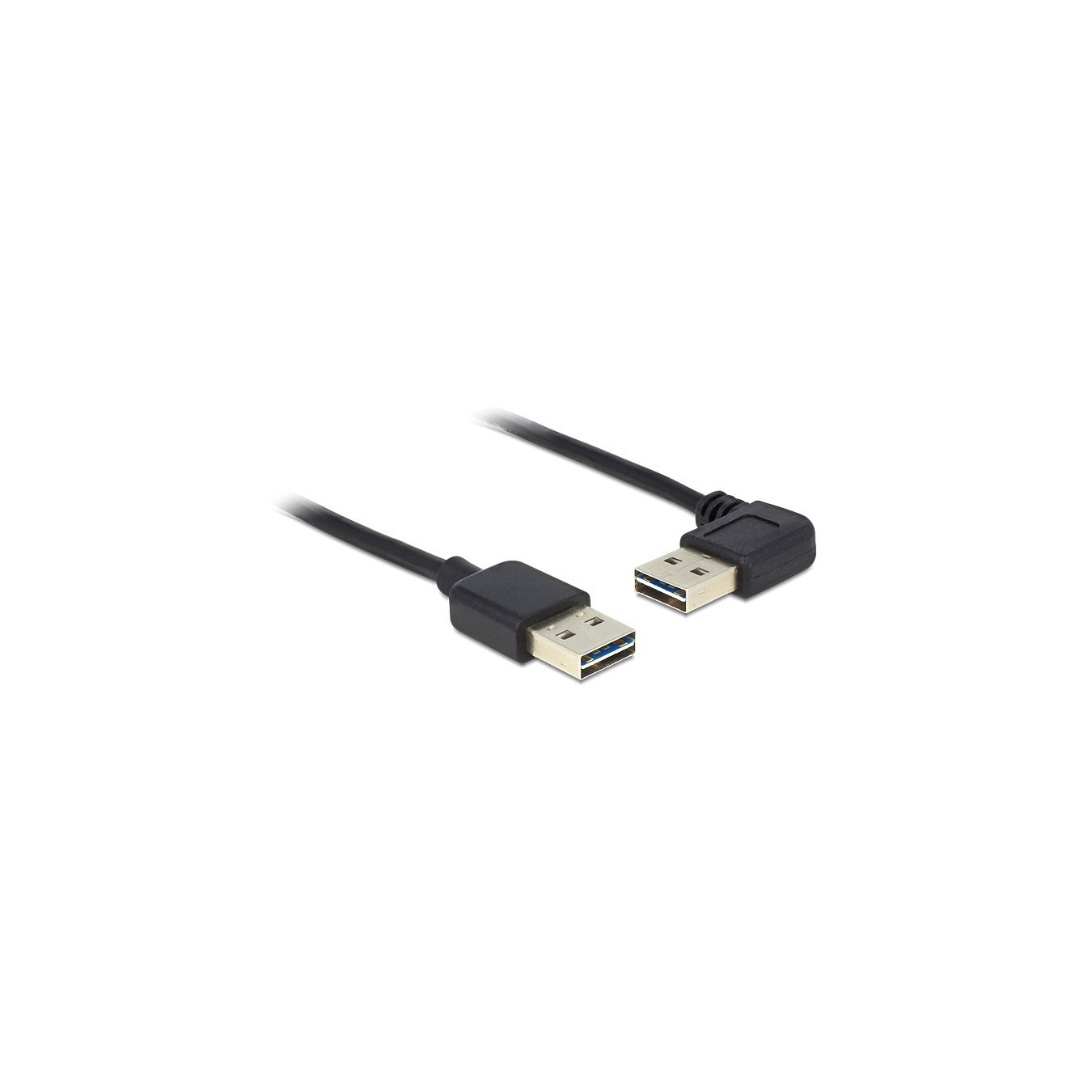 Delock USB 2.0 A to A Right-Angle Cable 1m - Characteristics (Right-angle, 1 m length) — Buy in Cyprus with Fast Delivery