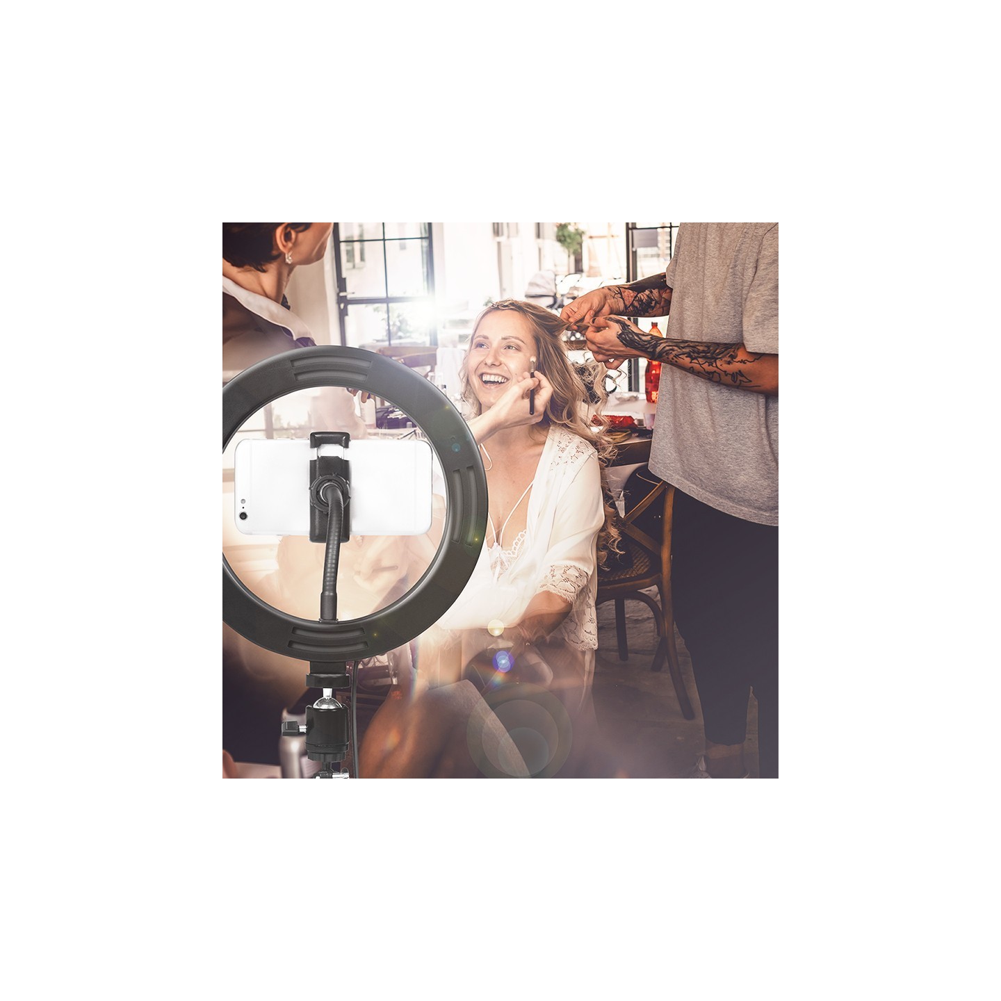 Logilink Smartphone Ring Light - Characteristics (20 cm diameter, 1.8 m USB cable) — Buy in Cyprus with Fast Delivery