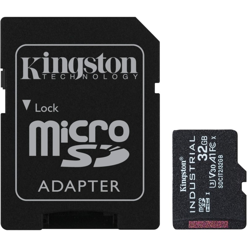 Buy Kingston Industrial microSD Card - (32GB, 100 MB/s, Adapter Included) in Cyprus, Nicosia, Limassol, Larnaka, Pafos