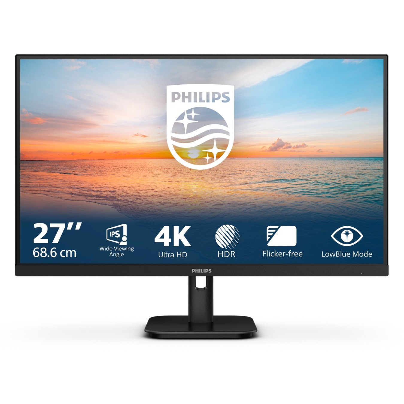 Philips 27E1N1800A IPS Monitor - 27E1N1800A - 27 inch, Black — Buy in Cyprus with Fast Delivery