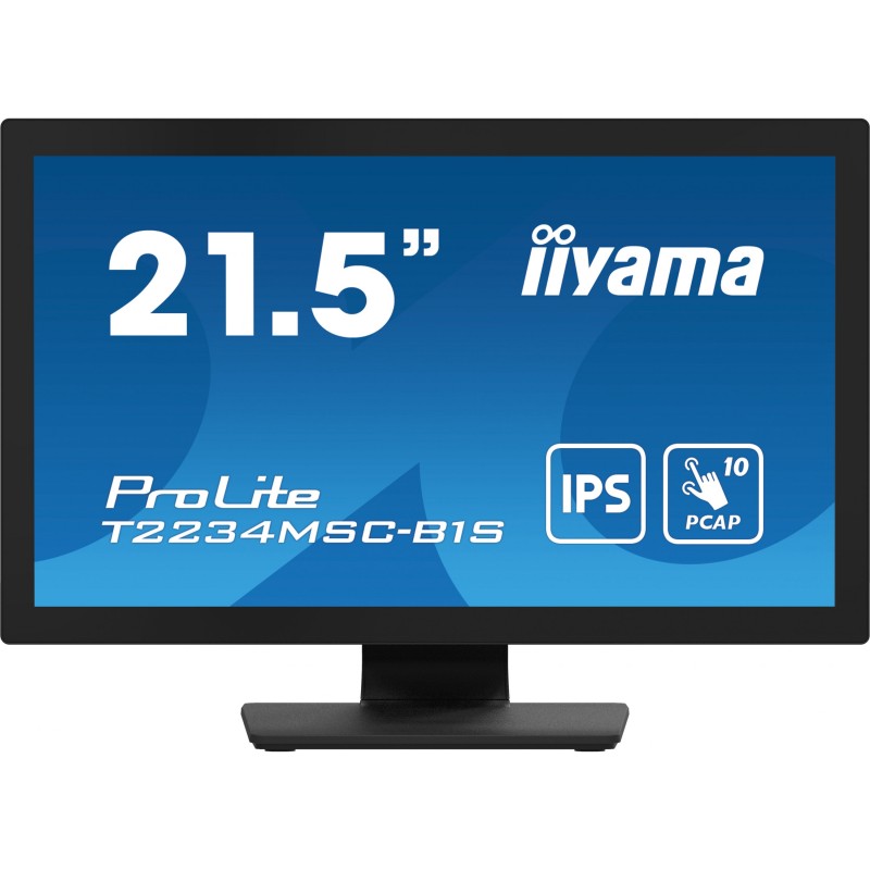 Buy IIYAMA 21.5\" IPS Monitor - T2234MSC-B1S - 16:9, M-Touch, HDMI+DP in Cyprus, Nicosia, Limassol, Larnaka, Pafos
