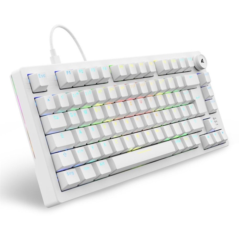Buy Sharkoon Skiller SGK25 Keyboard - SGK25 - White, Compact gaming keyboard in Cyprus, Nicosia, Limassol, Larnaka, Pafos