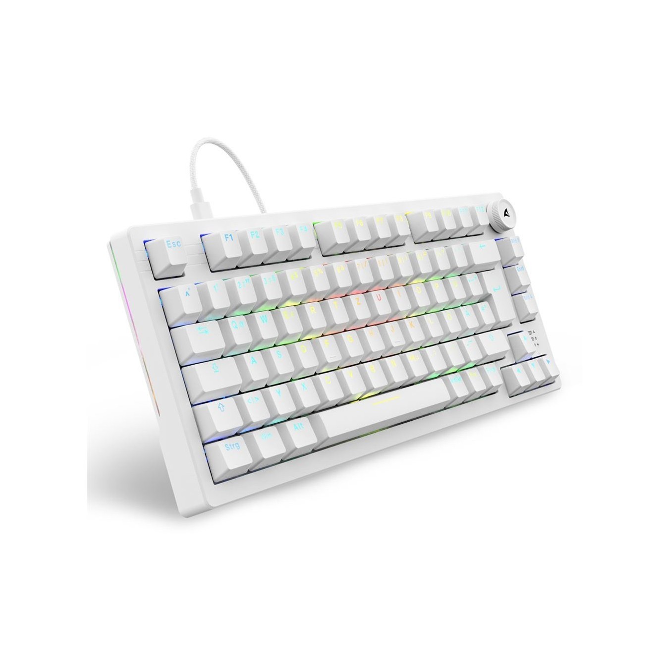 Sharkoon Skiller SGK25 Keyboard - SGK25 - White, Compact gaming keyboard — Buy in Cyprus with Fast Delivery