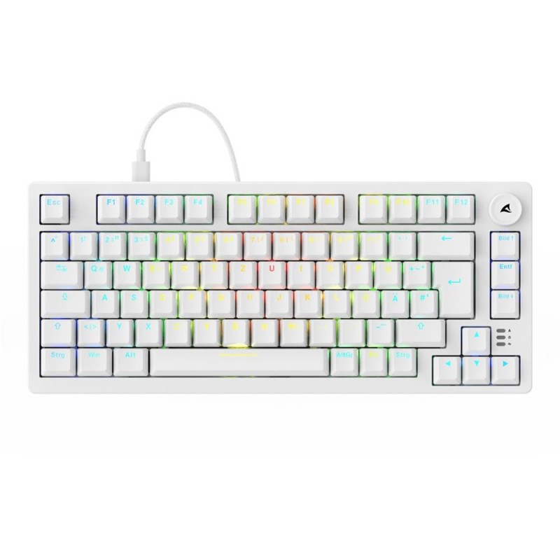 Buy Sharkoon Skiller SGK25 Keyboard - SGK25 - White, Compact gaming keyboard in Cyprus, Nicosia, Limassol, Larnaka, Pafos