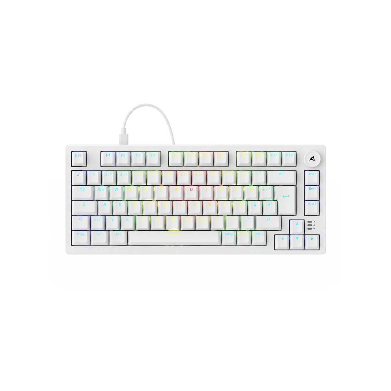 Sharkoon Skiller SGK25 Keyboard - SGK25 - White, Compact gaming keyboard — Buy in Cyprus with Fast Delivery