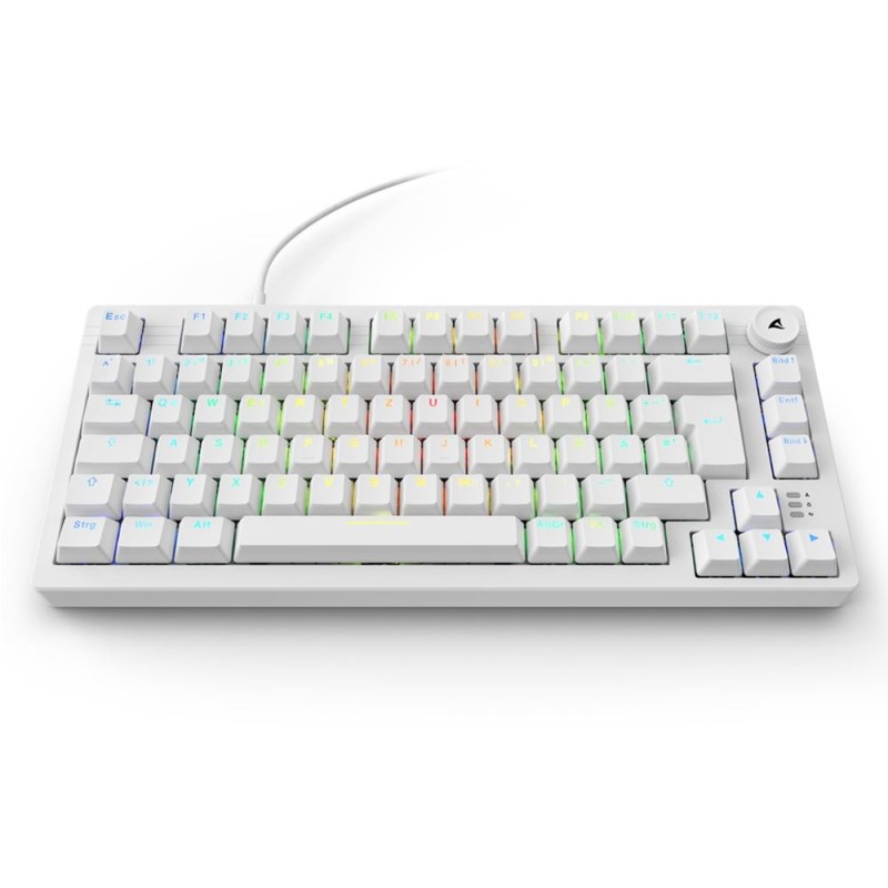 Buy Sharkoon Skiller SGK25 Keyboard - SGK25 - White, Compact gaming keyboard in Cyprus, Nicosia, Limassol, Larnaka, Pafos