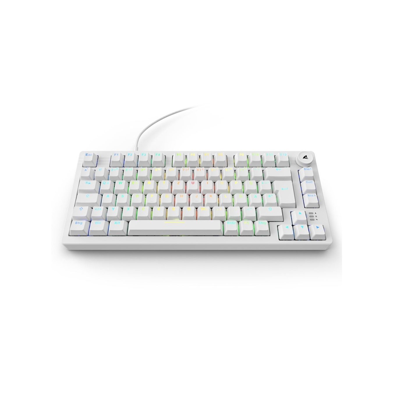 Sharkoon Skiller SGK25 Keyboard - SGK25 - White, Compact gaming keyboard — Buy in Cyprus with Fast Delivery