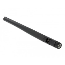 DELOCK 5G SMA Antenna - 3.4-3.8 GHz, Omnidirectional, 5 dBi, 20 cm, Tilt Joint, Flexible Body, Black