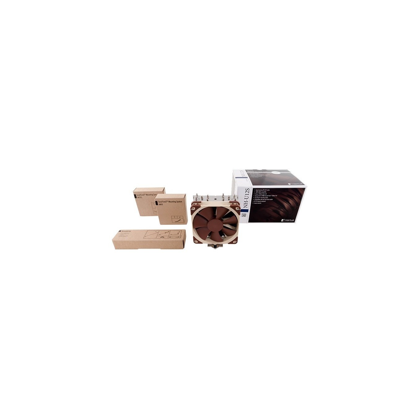 K Noctua NH-U12S - NH-U12S - 120mm air cooler, 156-165 mm height, 25 mm thick, 1x120mm PWM fan
