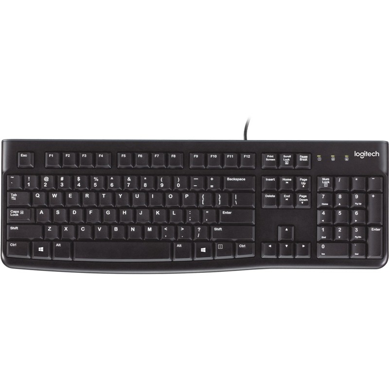Buy Logitech K120 UK black - K120 - UK layout, Windows legends, Wired USB in Cyprus, Nicosia, Limassol, Larnaka, Pafos