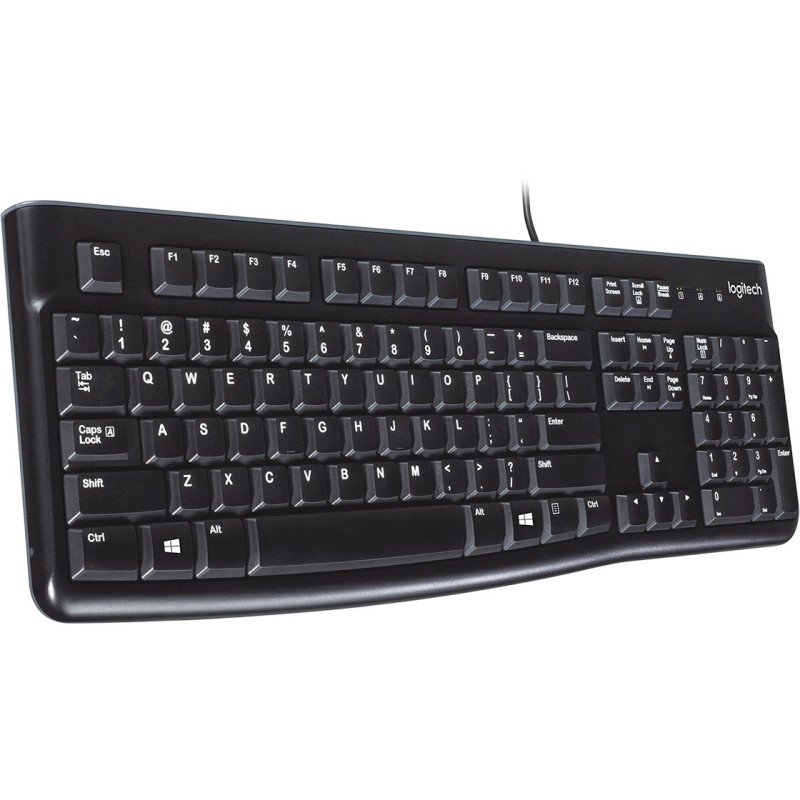 Buy Logitech K120 UK black - K120 - UK layout, Windows legends, Wired USB in Cyprus, Nicosia, Limassol, Larnaka, Pafos